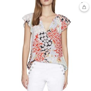 NWT Sanctuary floral print blouse sz:XS